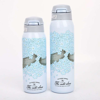 Cute Large Capacity Insulated Straw Cup for Adults