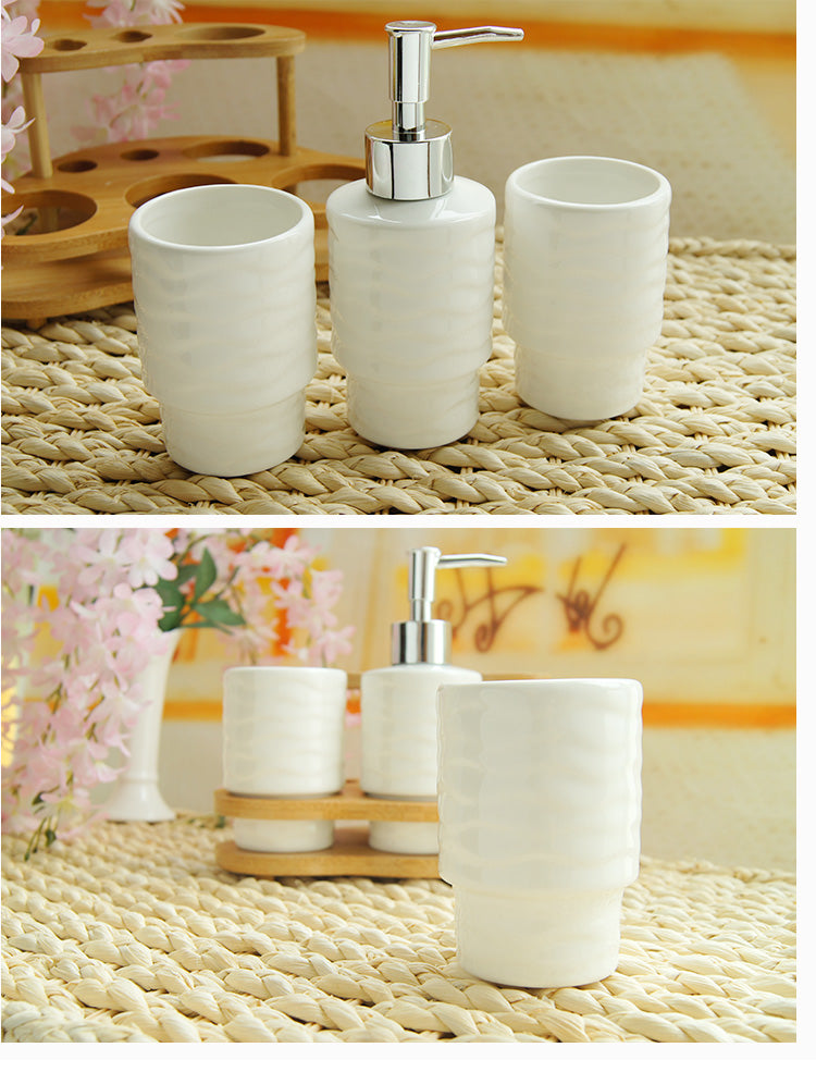 Toothbrush Holder and Bathroom Organizer Set