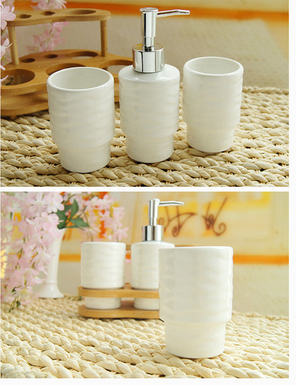 Toothbrush Holder and Bathroom Organizer Set