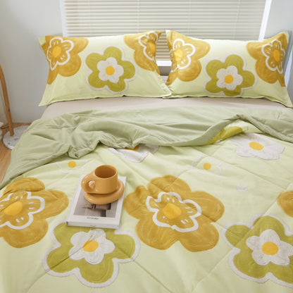 Soft Summer Printed Blanket for Kids, Washable Twin Size