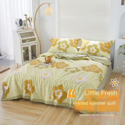 Soft Summer Printed Blanket for Kids, Washable Twin Size