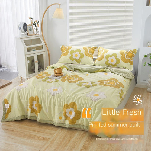 Soft Summer Printed Blanket for Kids, Washable Twin Size