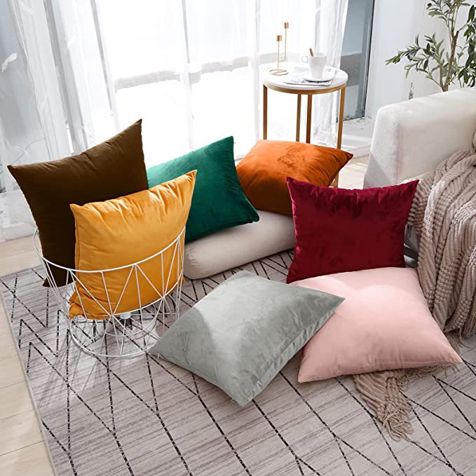 Wholesale Velvet Thick Luxury Sofa Cushion with Custom Logo