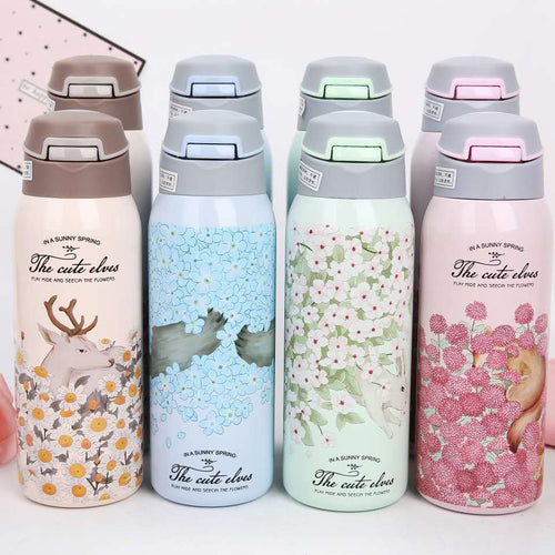 Cute Large Capacity Insulated Straw Cup for Adults