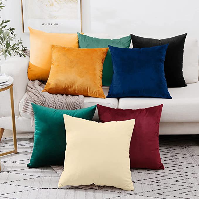Wholesale Velvet Thick Luxury Sofa Cushion with Custom Logo