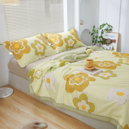 Soft Summer Printed Blanket for Kids, Washable Twin Size