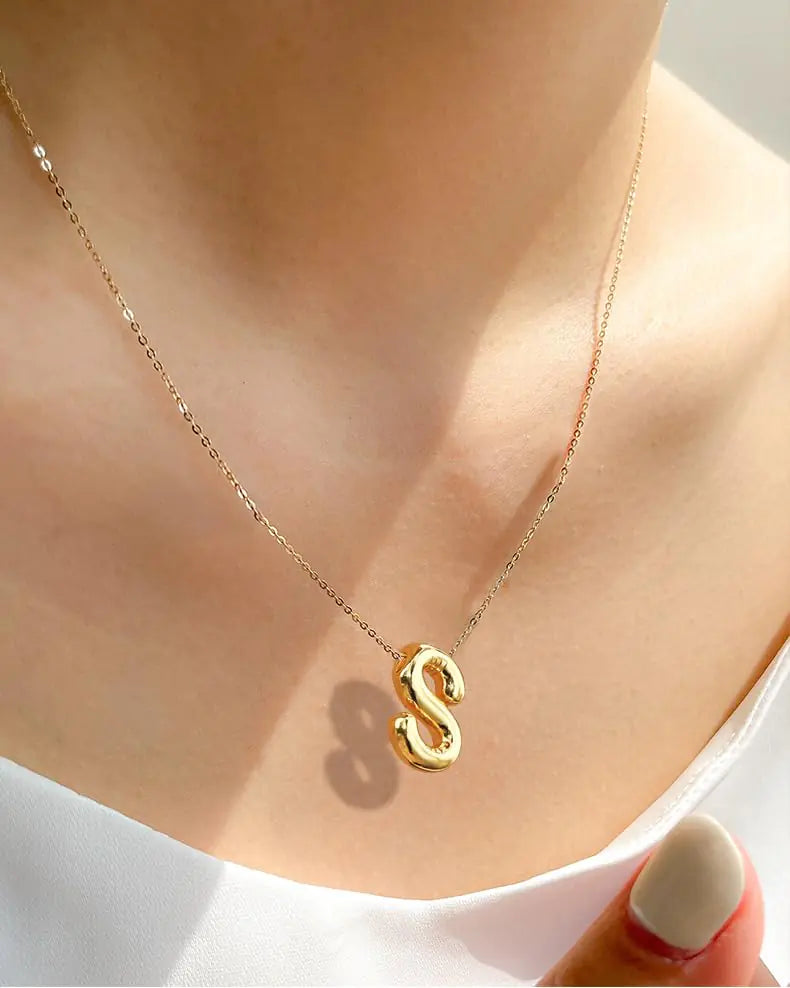 14K Gold Plated Initial Necklaces