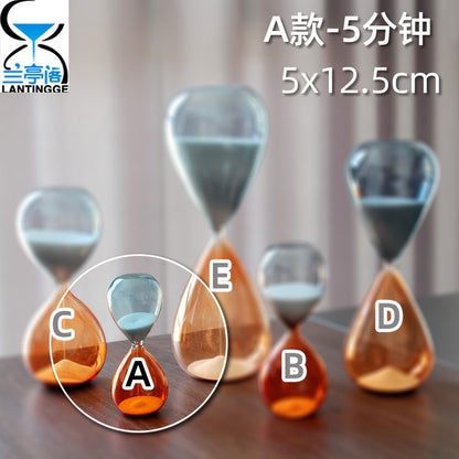 Colorful Glass Hourglass Decorative Home Gift