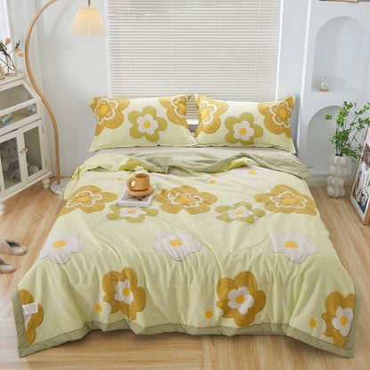 Soft Summer Printed Blanket for Kids, Washable Twin Size