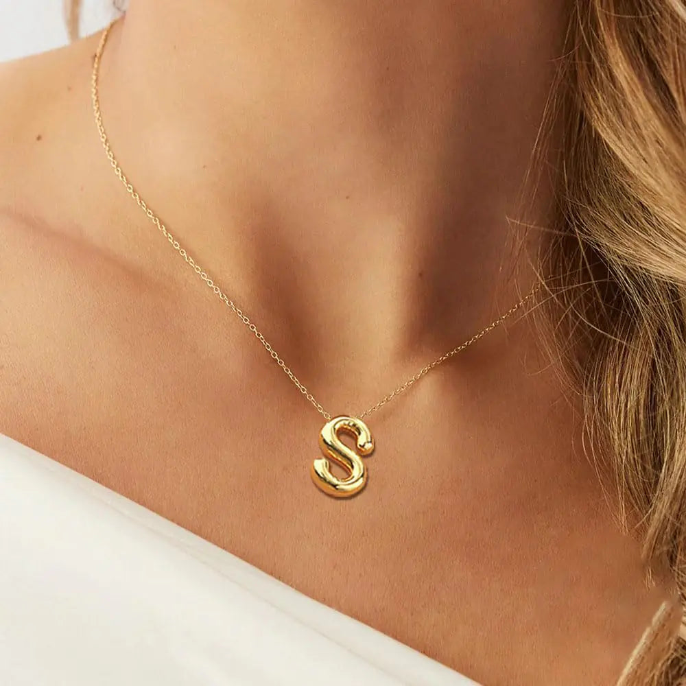 14K Gold Plated Initial Necklaces